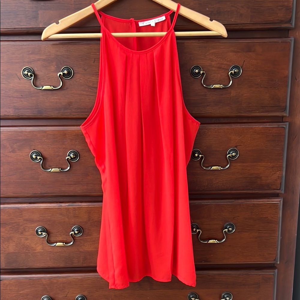 Violet & Claire Red Sleeveless Tank Top